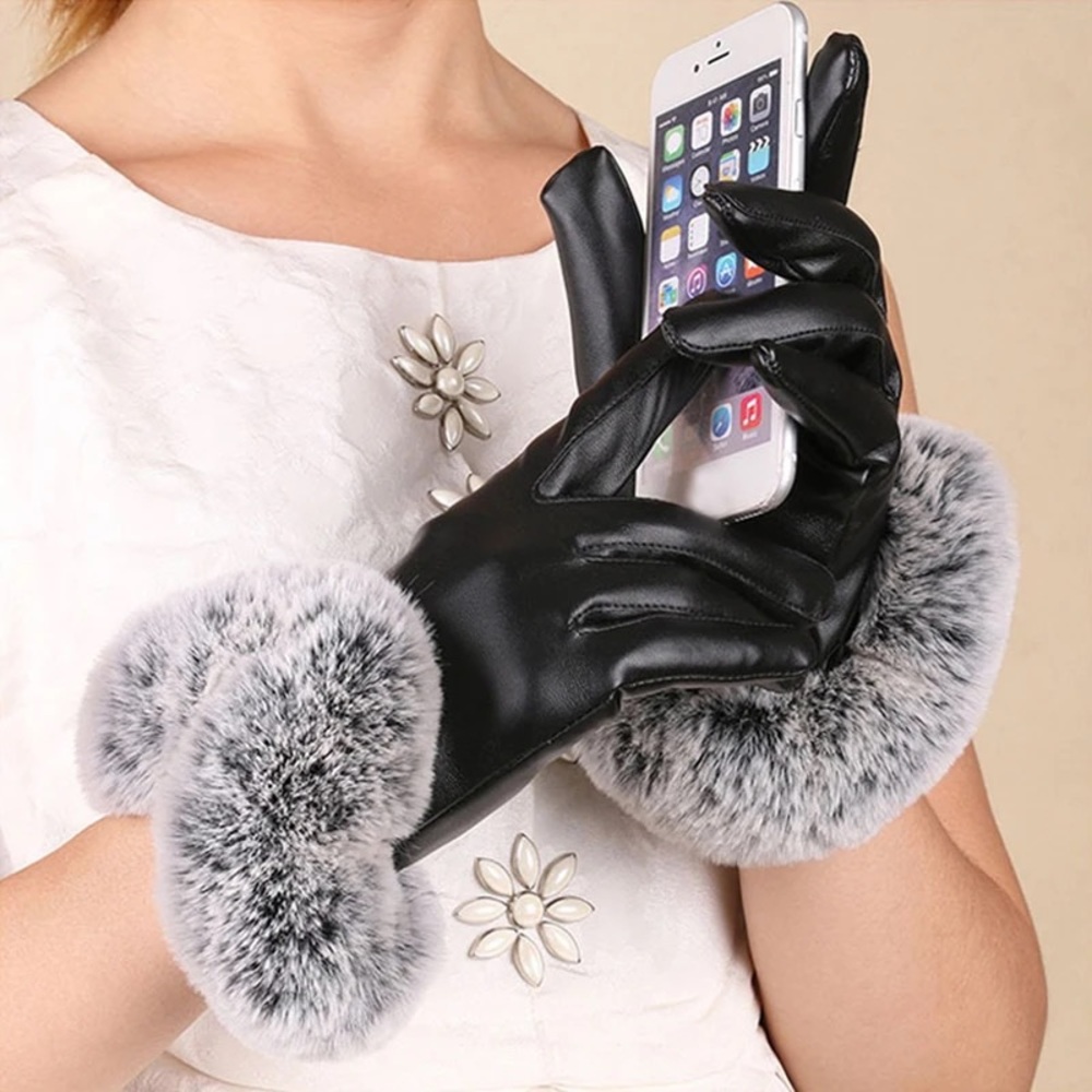 Brand New Faux Leather Touchscreen Gloves - Picture 4 of 5